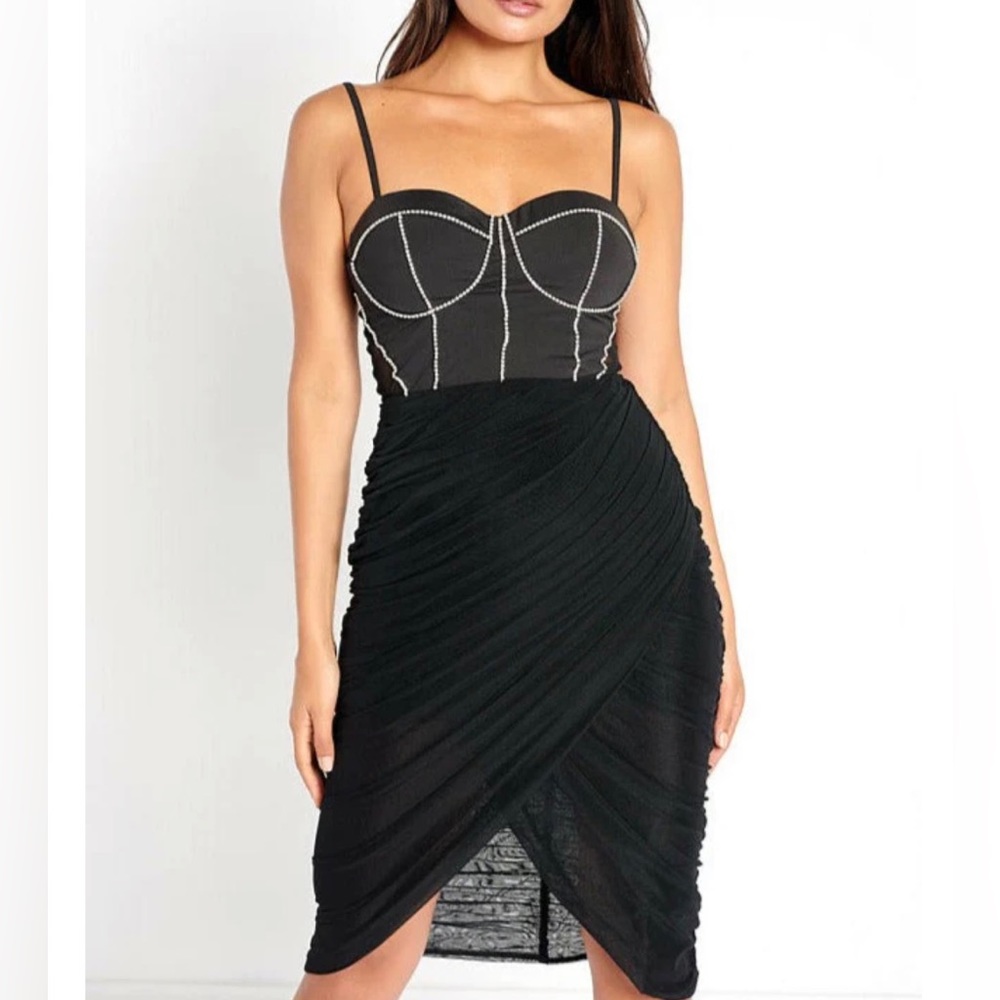 NWT Rare London diamante dress - Picture 2 of 6